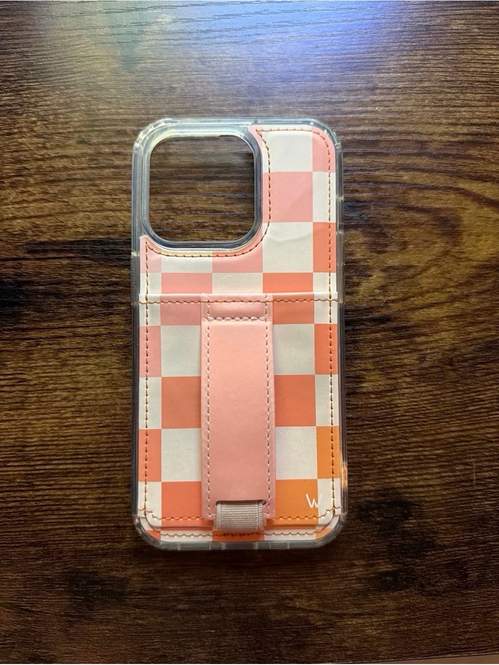 Walli Checkered Phone Case with Wallet & Strap - IPhone 14 Pro